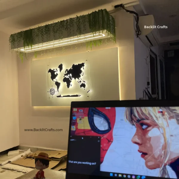World Map – Backlit Crafts