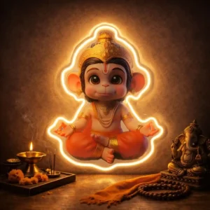 Hanuman Ji Neon