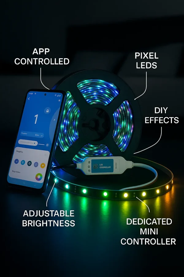 iOS/Android Pixel LEDs – Backlit Crafts